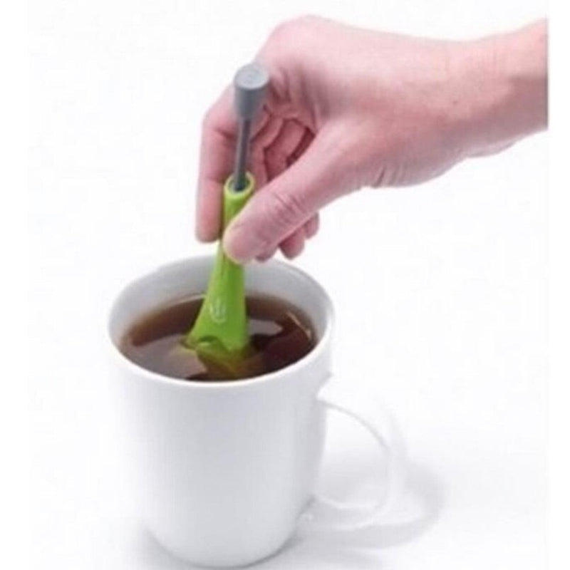 Tea Infuser Built-in plunger Healthy Intense Flavor Reusable Tea bag Plastic Tea&Coffee Strainer Measure Swirl Steep Stir&Press