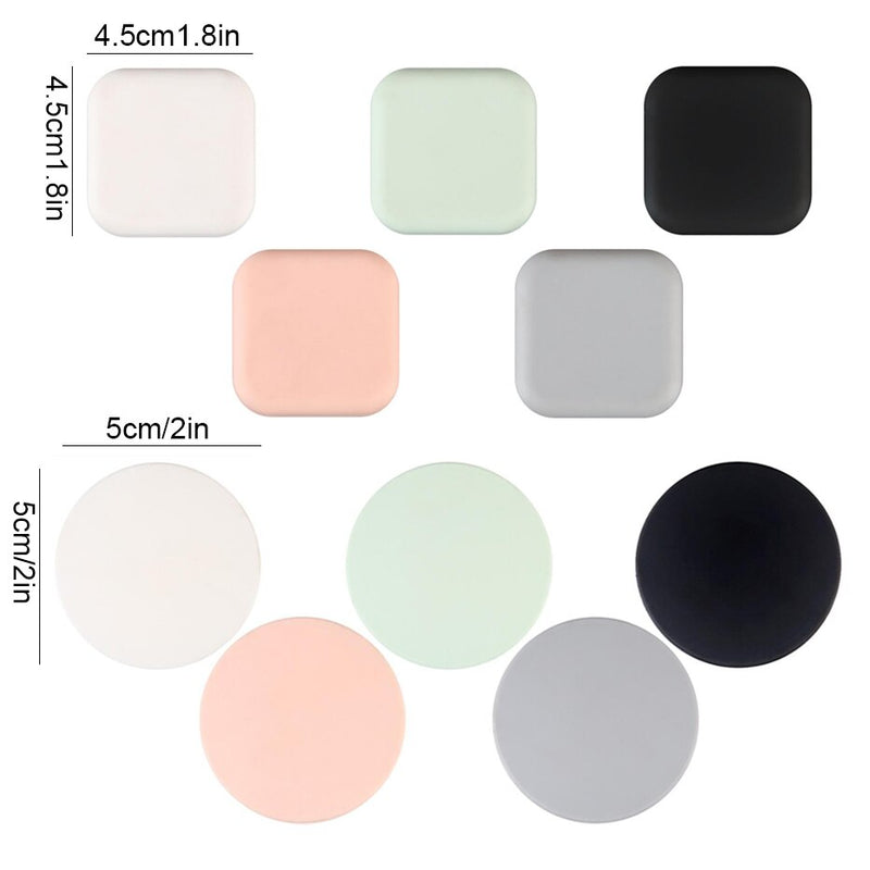 1PC Silicone Door Handle Bumpers Self Adhesive Deurstopper Protection Porte Pad Mute Stikcer Round Square Wall Protector Pad