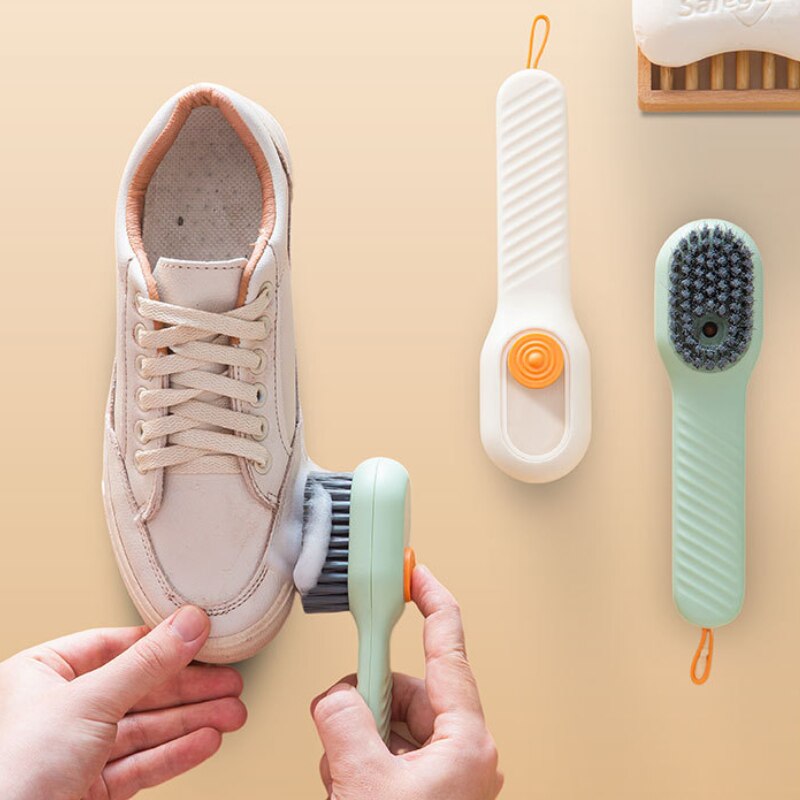 Multifunction Cleaning Brush Soft Bristled Liquid Shoe Brush Long Handle Clothes Brush Underwear Brush Household Cleaning Tools