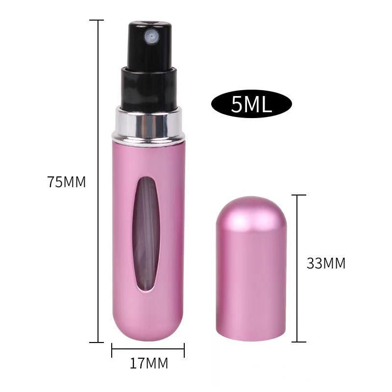 Flacon de recharge de parfum 5ml, Portable, Mini, rechargeable, pompe de parfum, conteneurs cosmétiques vides, atomiseur pour outil de voyage, chaud