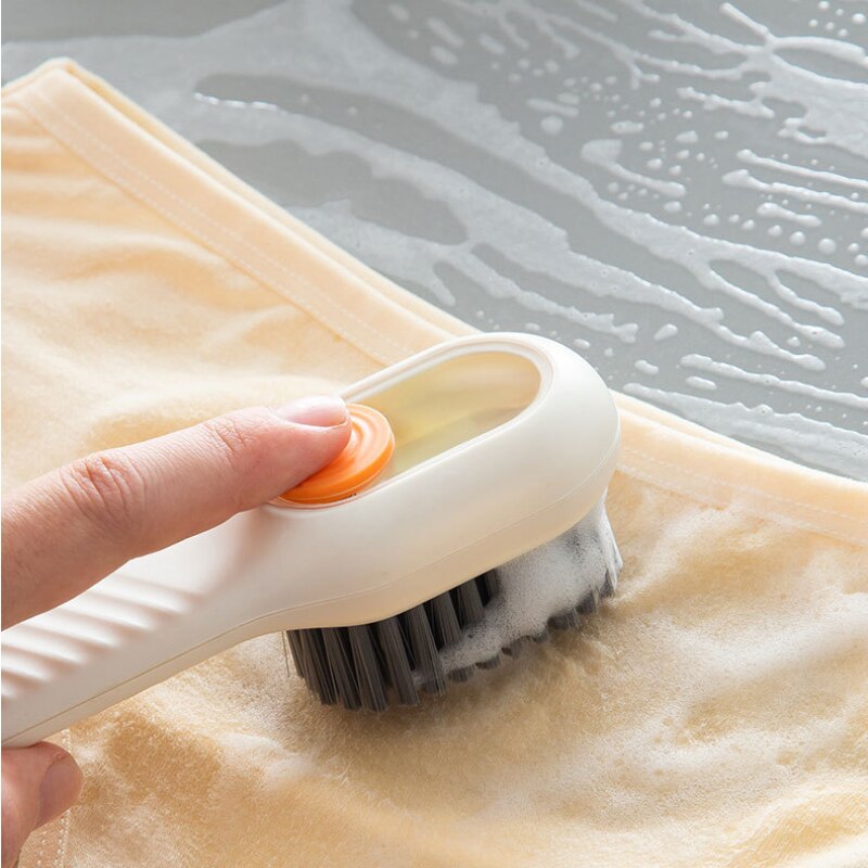 Multifunction Cleaning Brush Soft Bristled Liquid Shoe Brush Long Handle Clothes Brush Underwear Brush Household Cleaning Tools