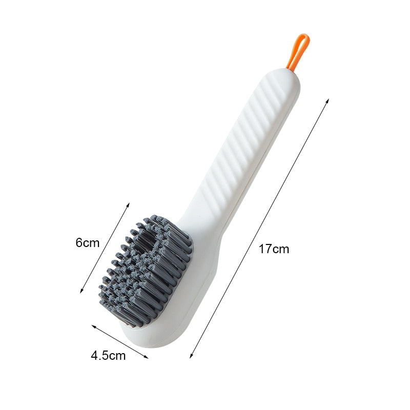 Soft Bristled Liquid Shoe Brush Multifunction Cleaning Brush Long Handle Brush Shoe Clothing Board Brush Household Cleaning Tool