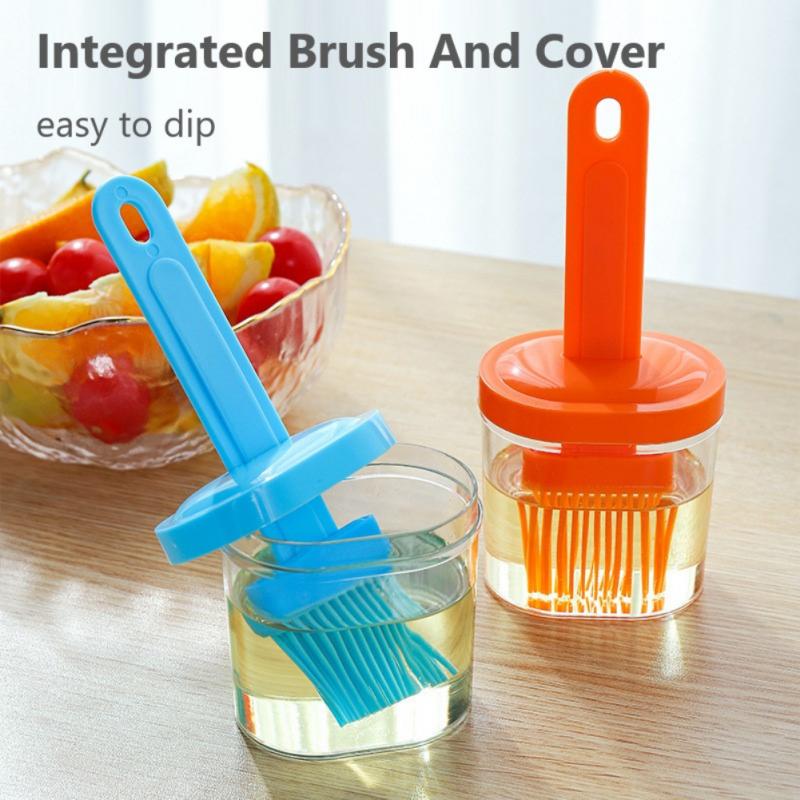 Silicone Bottle Brush High Temperature Resistant Portable Barbecue Oil Brush Household Baking Oil Brush Pancake Brush Oil Tool