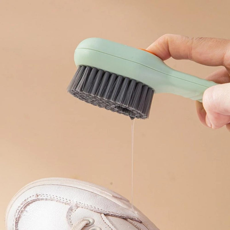 Multifunctional Soft-Bristled Shoe Brush Shoe Brushes Long Handle Brush Automatic Filling Clothes Cleaing Clothing Board Tools